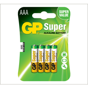 GP AAA ALKALINE 4 PACK